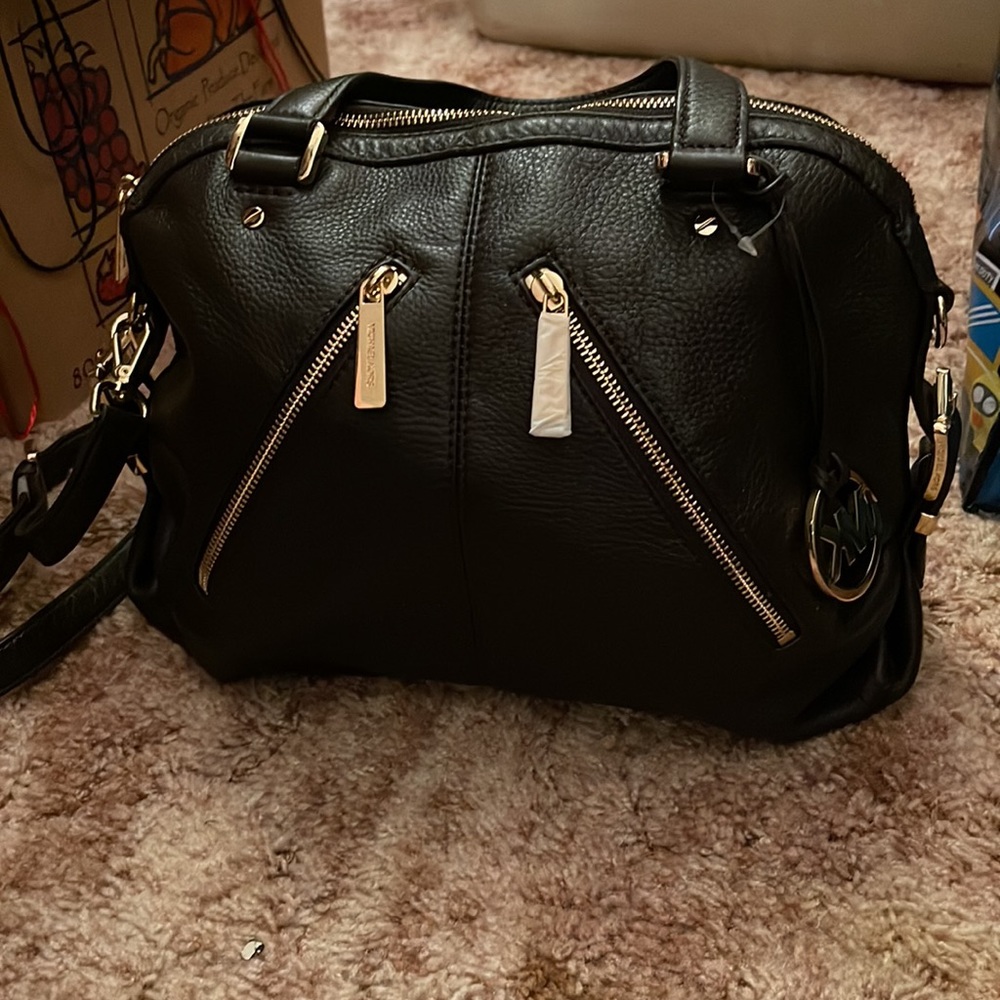 MICHAEL KORS - Dark Chocolate- Md Satchel- NWT